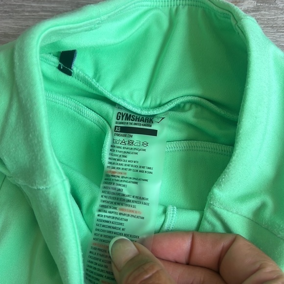 Gymshark butt shaping bright mint athletic leggings size xs - Picture 8 of 9